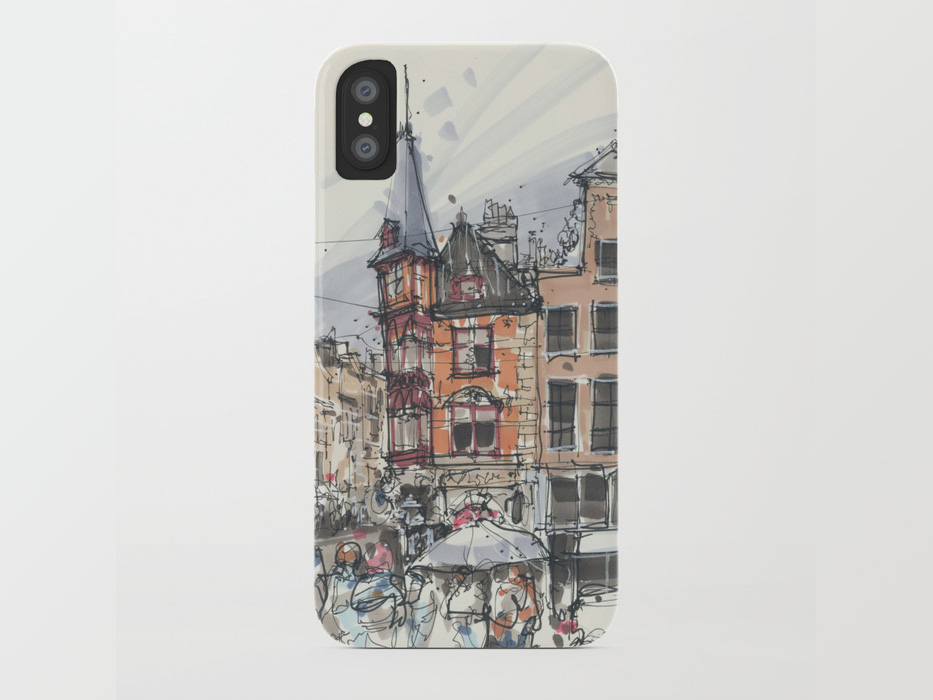 House sketches smartphone cover